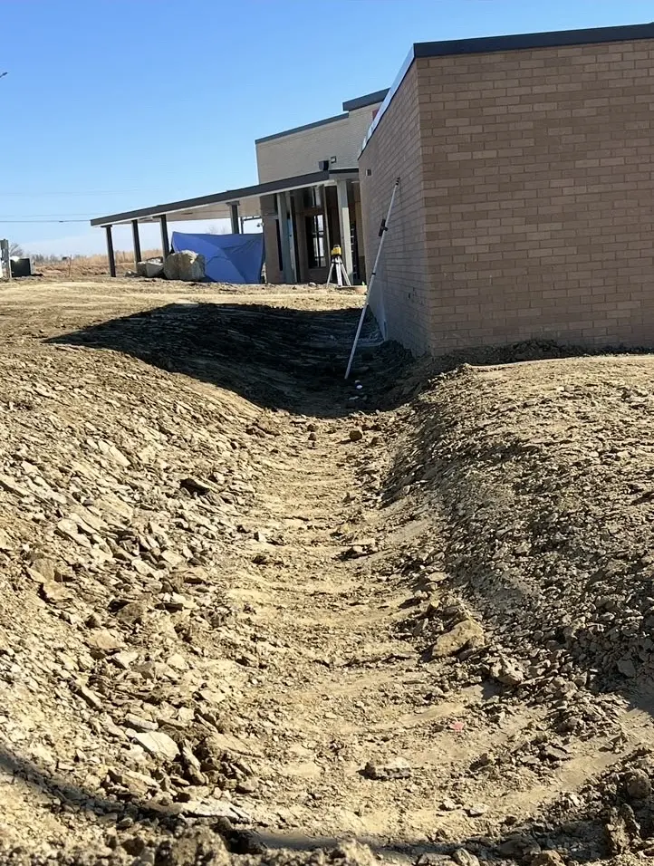 Drainage swale